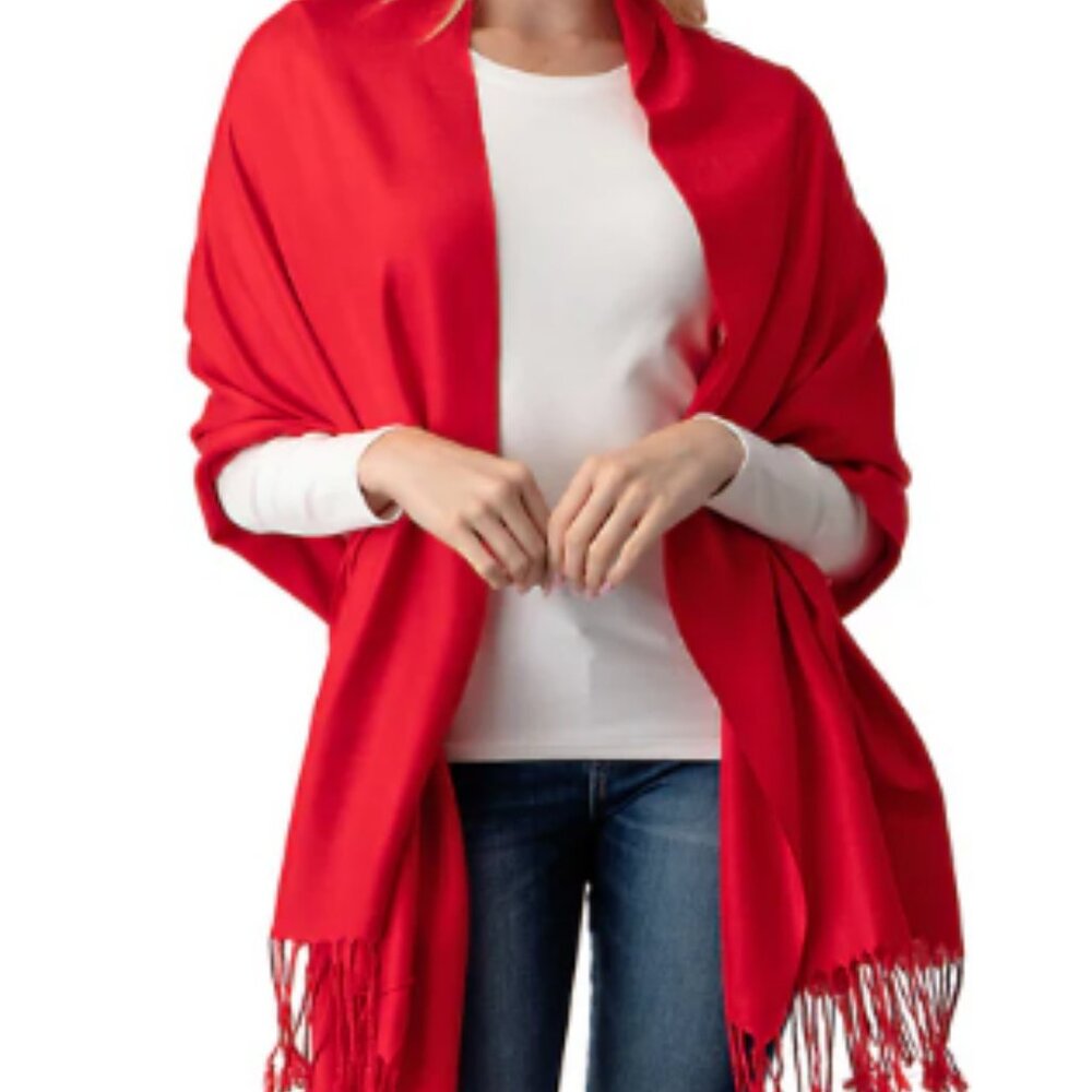 Pashmina Shawl in Red